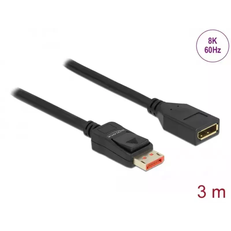 Cable de extensión DisplayPort DeLOCK 87072 3m 8K 60Hz
