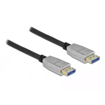 Cable DisplayPort DeLOCK 10K 60 Hz 54 Gbit/s carcasa metálica 2 m