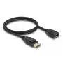 Cable de extensión DisplayPort 1.2 DeLOCK 4K 60 Hz 1 m