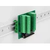 DeLOCK D-Sub HD conector macho de 44 pines a borne de carril para carril DIN 84x86x30mm