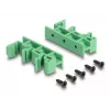 DeLOCK D-Sub HD conector macho de 44 pines a borne de carril para carril DIN 84x86x30mm