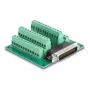DeLOCK D-Sub HD conector macho de 44 pines a borne de carril para carril DIN 84x86x30mm