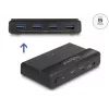 Switch USB Delock 4 x dispositivo 2 x host 5 Gbit/s negro