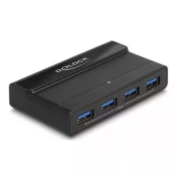 Switch USB Delock 4 x dispositivo 2 x host 5 Gbit/s negro