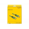 Cable DisplayPort DeLOCK 16K 60 Hz 1 m verde metal