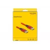 Cable DisplayPort DeLOCK 16K 60 Hz 1 m rojo metal