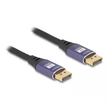 Cable DisplayPort DeLOCK 8K 60 Hz 2 m lila metal