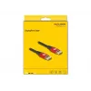 Cable DisplayPort DeLOCK 8K 60 Hz 2 m rojo metal