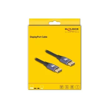 Cable DisplayPort DeLOCK 8K 60 Hz 3 m lila metal