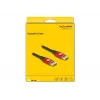 Cable DisplayPort DeLOCK 8K 60 Hz 3 m rojo metal