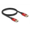 Cable DisplayPort DeLOCK 8K 60 Hz 5 m rojo metal