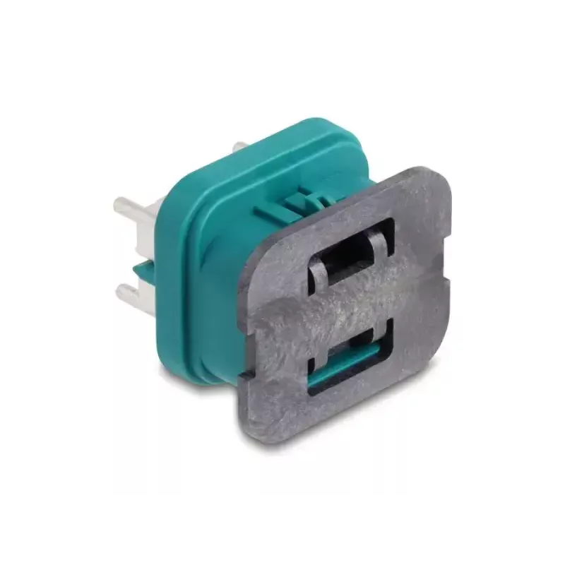 Conector macho cuádruple HDMTD DeLOCK para PCB, clase de protección IP67 IP69K