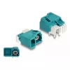 Conector macho individual Powerpin HDMTD DeLOCK en ángulo para PCB conector hembra 90°