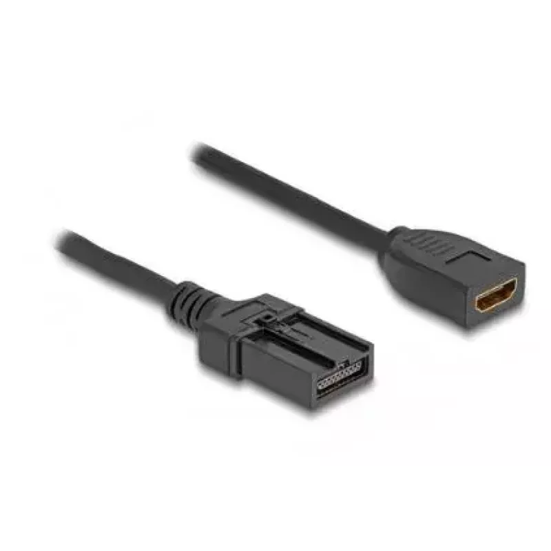 Cable HDMI Automotive DeLOCK conector hembra HDMI-A a conector macho HDMI-E 3 m 4K 60 Hz