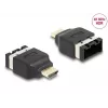 Adaptador HDMI Automotive DeLOCK conector hembra HDMI-E a conector macho HDMI-A 4K 60 Hz