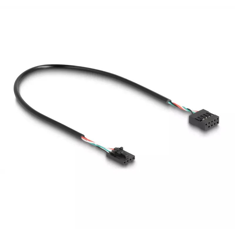 DeLOCK Hub USB 2.0 con pines 2 puertos negro azul