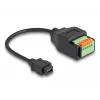 Cable DeLOCK USB 2.0 conector hembra Mini-B a adaptador de regleta de bornes 15 cm