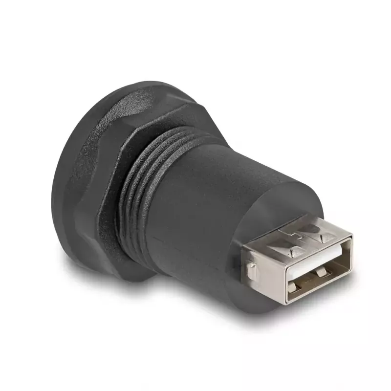 Conector empotrable DeLOCK USB 2.0 Type Mini-B a USB 2.0 Type-A negro