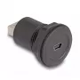 Conector empotrable DeLOCK USB 2.0 Type Mini-B a USB 2.0 Type-A negro