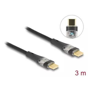Cable de datos y carga rápida DeLOCK USB 2.0 3 m 100 W