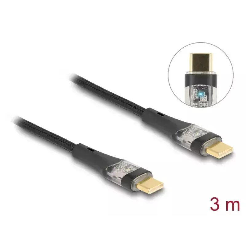 Cable de datos y carga rápida DeLOCK USB 2.0 3 m 100 W