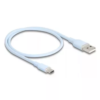 Cable USB DeLOCK 81221 USB 2.0 0,5 m USB A USB C azul