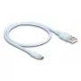 Cable USB DeLOCK 81221 USB 2.0 0,5 m USB A USB C azul