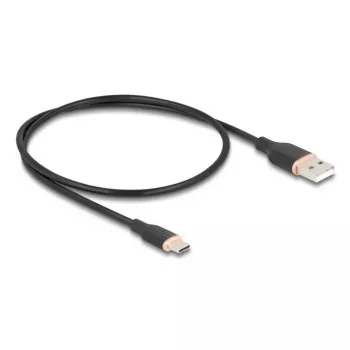 Cable USB DeLOCK 81225 0,5 m USB A USB C negro