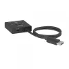 Switch bidireccional DisplayPort 2 en 1 CLUB3D CSV-1009 — 2 salidas DisplayPort, 8K@60Hz, negro