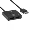 Switch bidireccional DisplayPort 2 en 1 CLUB3D CSV-1009 — 2 salidas DisplayPort, 8K@60Hz, negro
