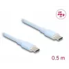 Cable USB DeLOCK 81233 USB 2.0 0,5 m USB C azul