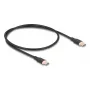 Cable USB DeLOCK USB 2.0 0,5 m USB-C negro 81237