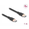 Cable USB DeLOCK USB 2.0 1 m USB C negro 81238