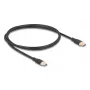 Cable USB DeLOCK USB 2.0 1 m USB C negro 81238