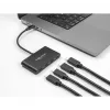 Hub DeLOCK 64129 USB 3.2 Gen 2 Type-C 5000 Mbit/s negro