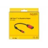 DeLOCK Adaptador USB Type-C a DisplayPort 8K 30 Hz HDR rojo
