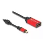 DeLOCK Adaptador USB Type-C a DisplayPort 8K 30 Hz HDR rojo
