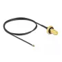 DeLOCK 12661 Cable coaxial 0,5 m RP-SMA MHF 4L LK negro