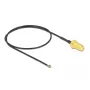 DeLOCK 12664 Cable coaxial 0,35 m SMA MHF 4L LK negro