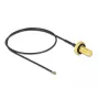 DeLOCK 12665 Cable coaxial 0,35 m SMA MHF 4L LK negro