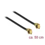 Cable coaxial DeLOCK 89611 0,5 m MHF (I-PEX) negro oro