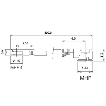 Cable coaxial DeLOCK 89649 0,3 m MHF I-PEX MHF IV HSC MXHP32