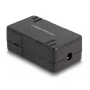DeLOCK Toma de red LSA Cat.6 negra metal plástico 41mm 69mm 26mm