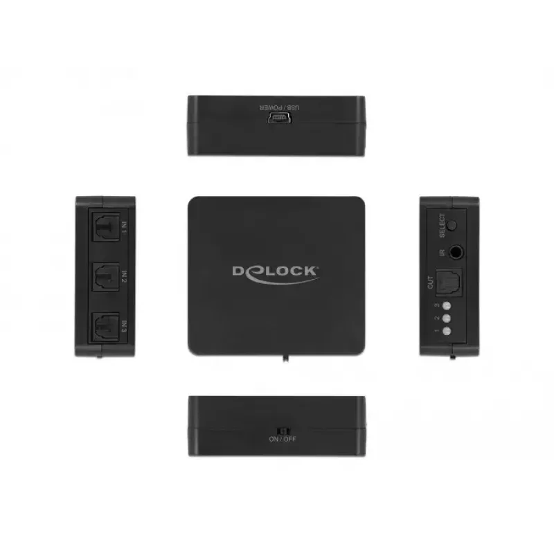 Conmutador S/PDIF TOSLINK DeLOCK 63395