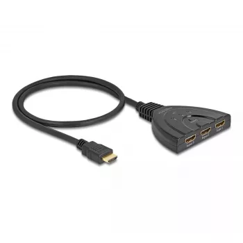 DeLOCK Conmutador HDMI 3 x HDMI entrada a 1 x HDMI salida 8K 60 Hz
