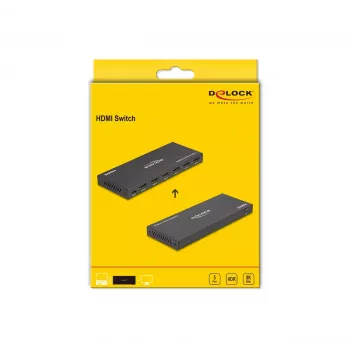 DeLOCK conmutador HDMI 5 x HDMI in a 1 x HDMI out, 8K 60 Hz