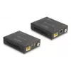 Extensor KVM DELOCK 65957 — Emisor y receptor HDMI y USB, con cable, hasta 70 m, 18 Gbit/s, 600 MHz, negro