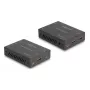 Extensor KVM DELOCK 65957 — Emisor y receptor HDMI y USB, con cable, hasta 70 m, 18 Gbit/s, 600 MHz, negro
