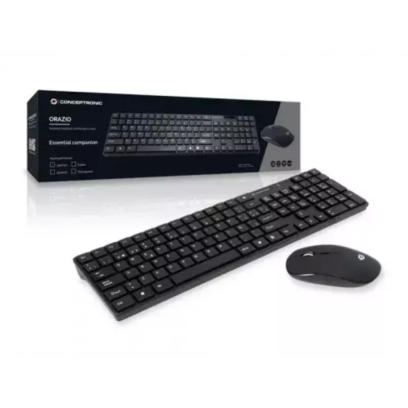 Conjunto inalámbrico de teclado y ratón Conceptronic Orazio ORAZIO01ES