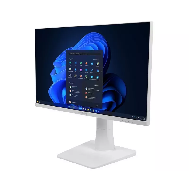 bluechip BUSINESSline AIO2350 *white* Intel® Core™ i5 Procesador 14400 / hasta 4.70 GHz, Windows 11 Pro, 23,8 inch LED IPS, 16 GB DDR4, 500 GB NVMe SSD, Intel® Wi-Fi 6 AX201, Bluetooth 5, Gigabit Ethernet, Intel® UHD Gráficos